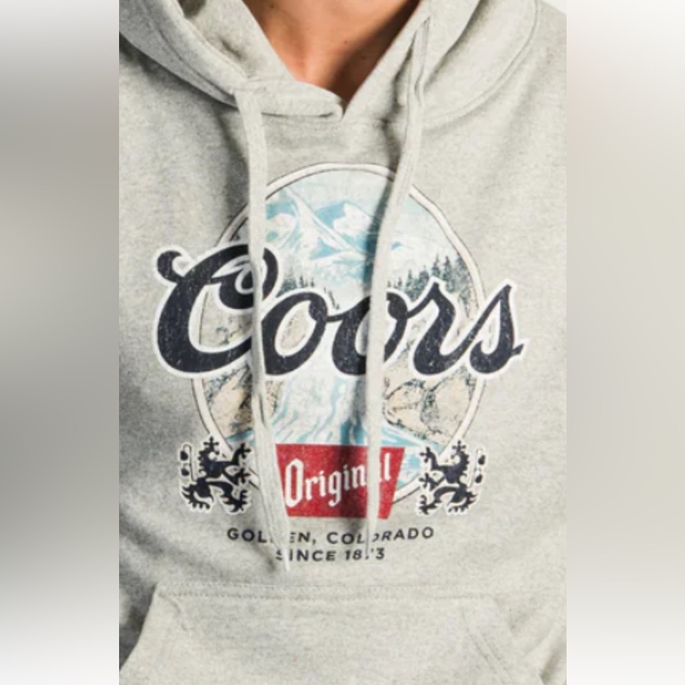 Boathouse Coors Distressed Hoody -Like new condition - Grey- Logo- Sz L